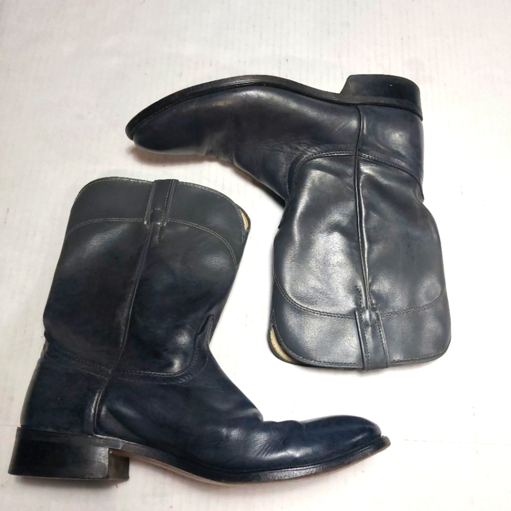LAREDO POL Orthotic Men's Black Leather Boots Size 10.5